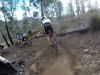 Single track descent off the hill