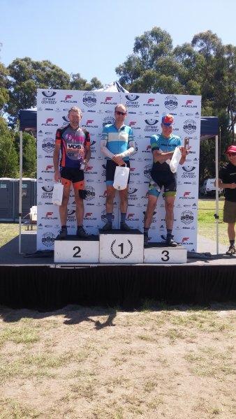 Mens 100km 50-59 podium