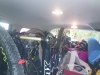 All the gear crammed in for return trip