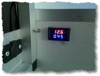 New camper battery and current monitor