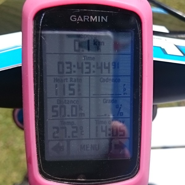 5 laps, 4 hours, 50km  - mission complete